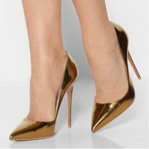 Elegant Gold Stiletto Heels